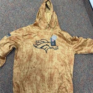 Broncos Tan Hoodie